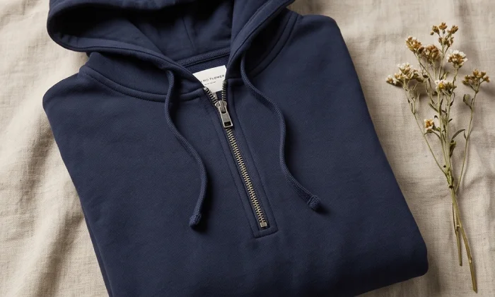 Denim and Flower Hoodies & Quarter Zips